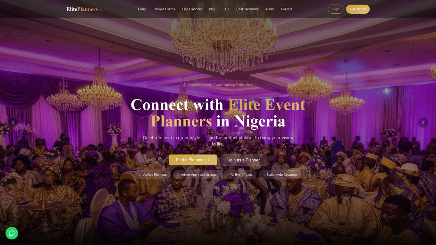 ElitePlanners.ng website